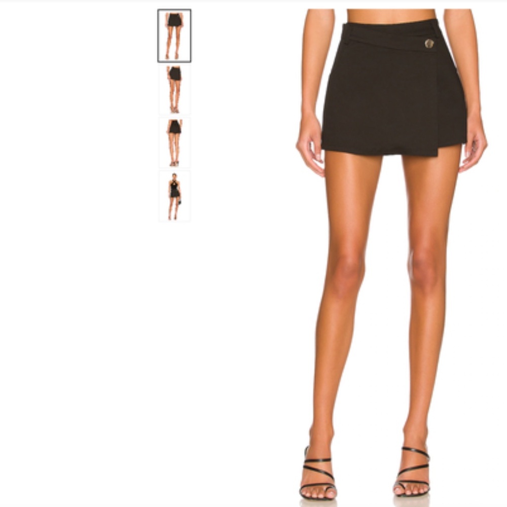 Black Wrap Skort, XS, Brand New